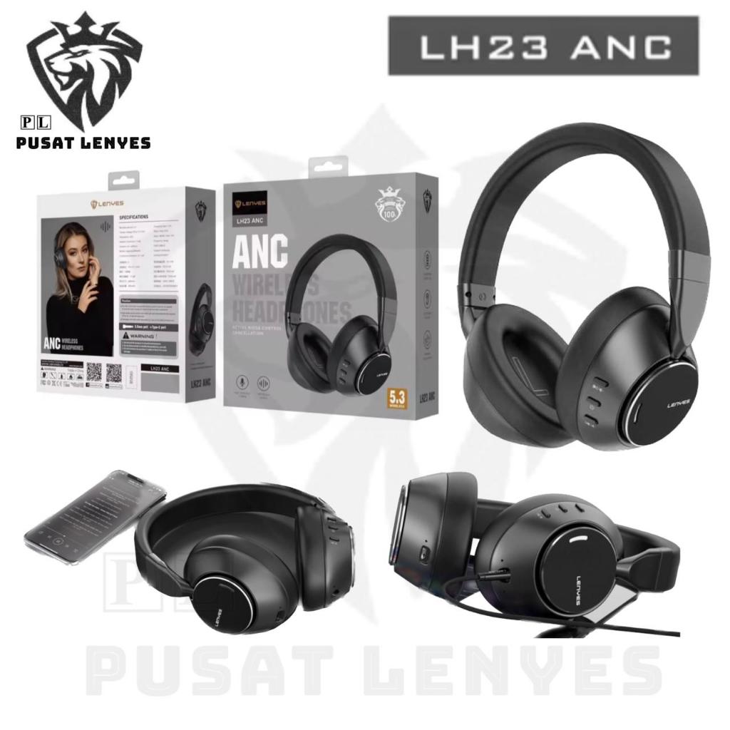LH23ANC - HEADPHONE LENYES LH-23 ANC Headphone Studio Wireless Bluetooth 5.3 Hifi Stereo Headset Fol