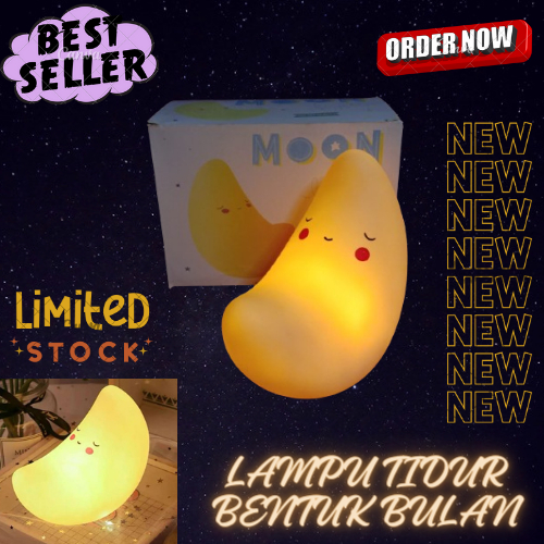 LAMPU TIDUR BENTUK BULAN / MOON LIGHT