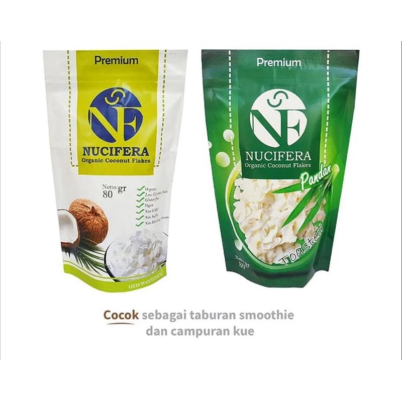 

Nucifera Coconut Flakes Original/Pandan