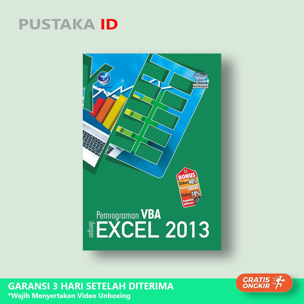 Buku Pemrograman VBA dengan Excel 2013 - Original