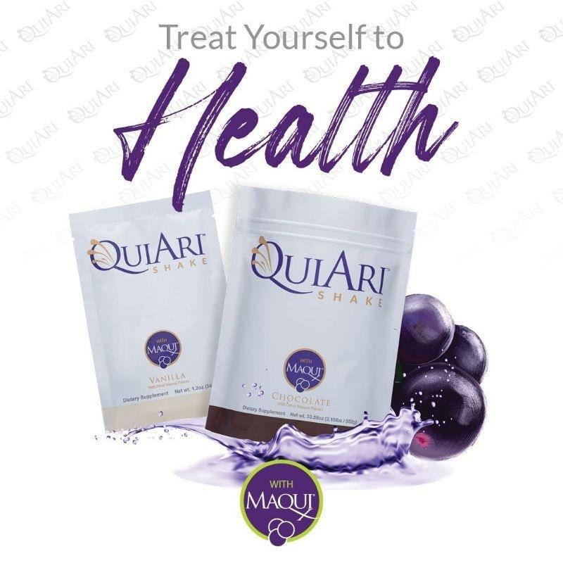 

QuiAri Shake Travel Friendly 14 Sachet Maqui Berry MaquiX Susu Tinggi Protein Antioxidant Tinggi & Rendah Gula Dibawah 1gr Cocok Untuk Diabetes