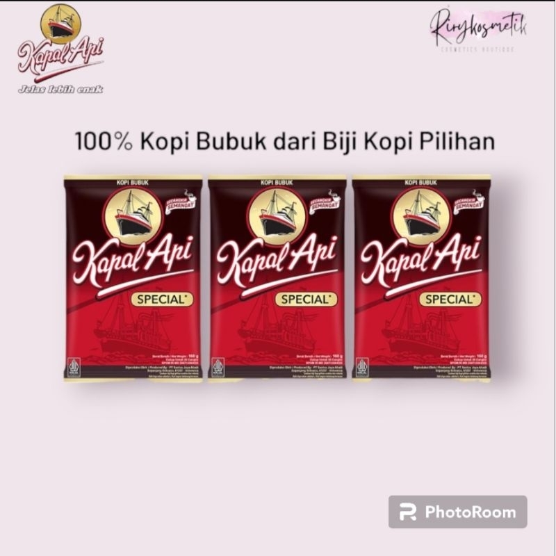 

[TERMURAH]KOPI BUBUK KAPAL API SPECIAL SACHET(1RENCENG isi 10pcs)