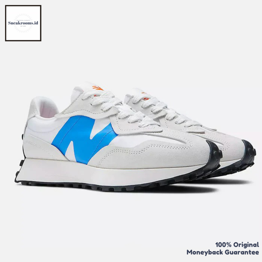 Sneakers / Ne* Balance 327 White Bright Lapis U327WEB / Original Resmi