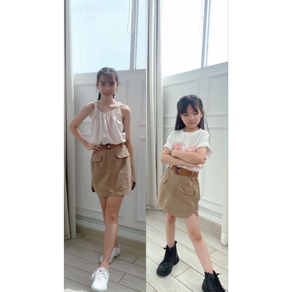 Hunter skort rok celana cargo skirt baju anak remaja tanggung perempuan cewek casual stylish sporty 