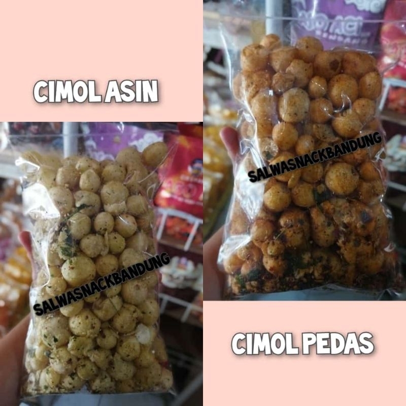 

cimol asin & pedas daun jeruk