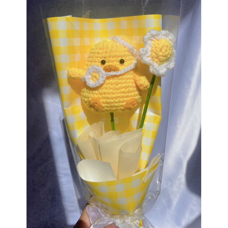 buket bunga amigurumi