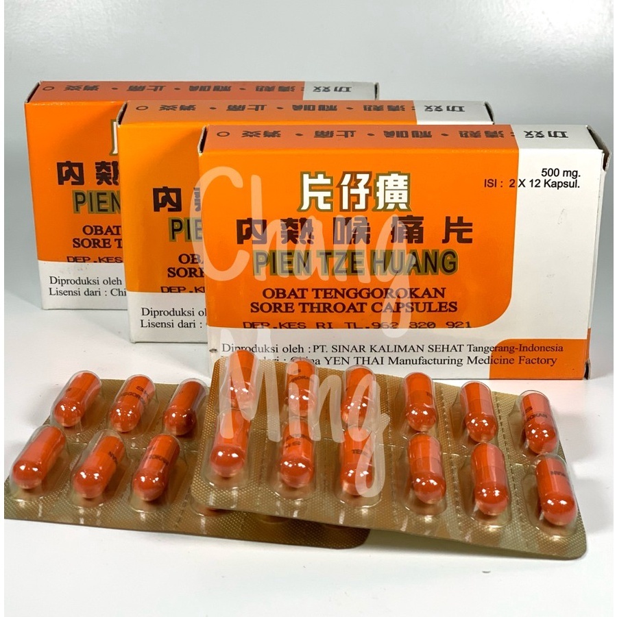 Pien Tze Huang Sore Throat Capsule - Sakit Tenggorokan
