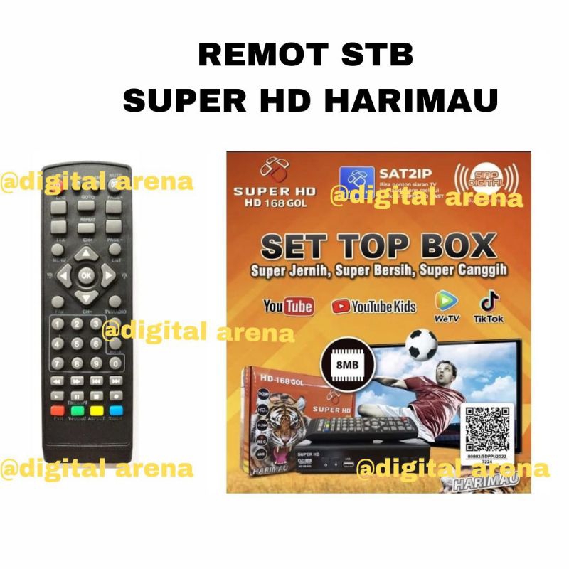 REMOT STB SUPER HD HARIMAU
