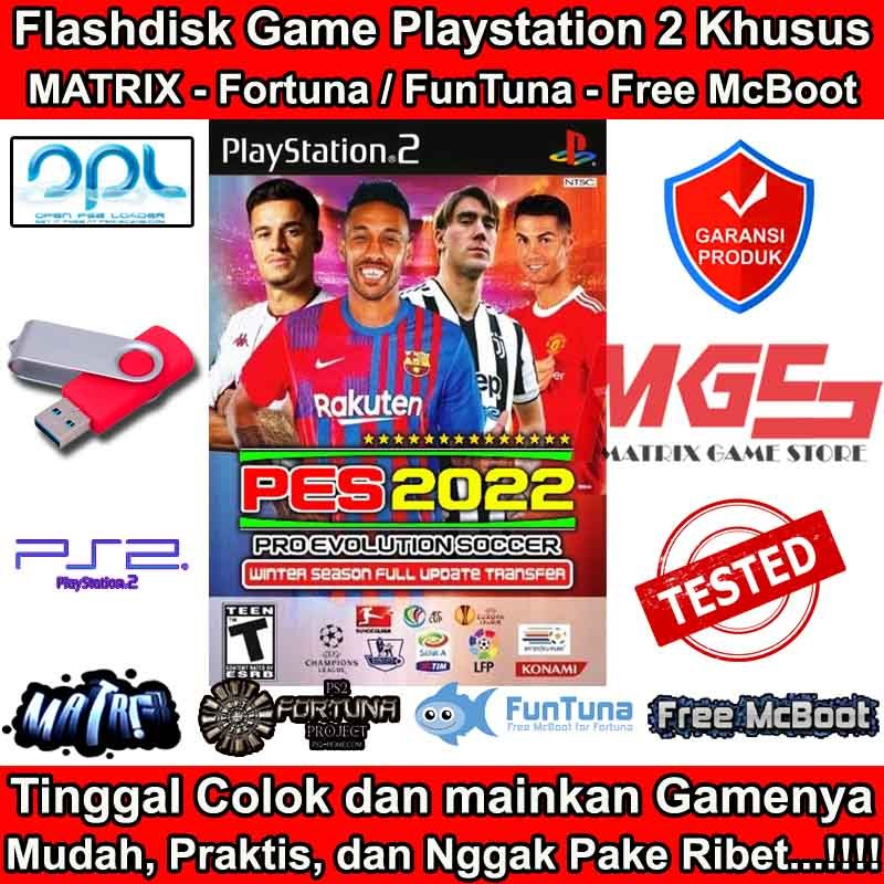 Flashdisk Game PS2 PS 2 PES 2022 Winter Transfer Final Terbaru