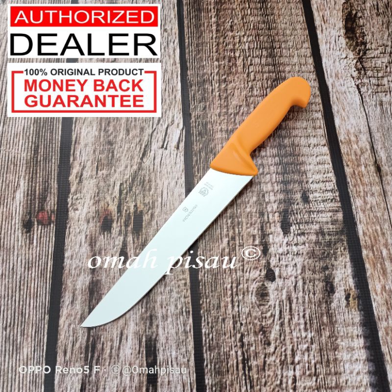 Butcher knife / pisau sembelih victorinox swibo bilah lurus 34 cm 5.8431.34 original swiss