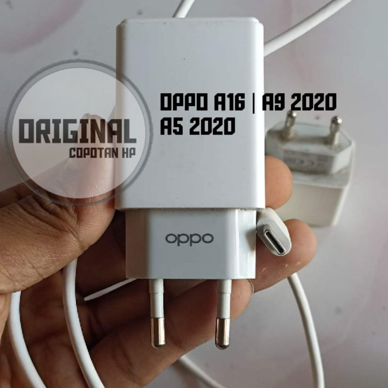 Charger Oppo A5 A9 2020 A16 Original Asli Bawaan Hp