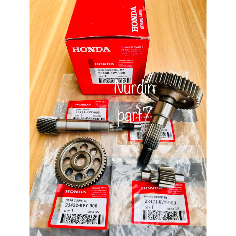 Gigi Rasio Set KVY Gear Rasio Beat Karbu Scoopy Karbu Spacy Karbu ORI