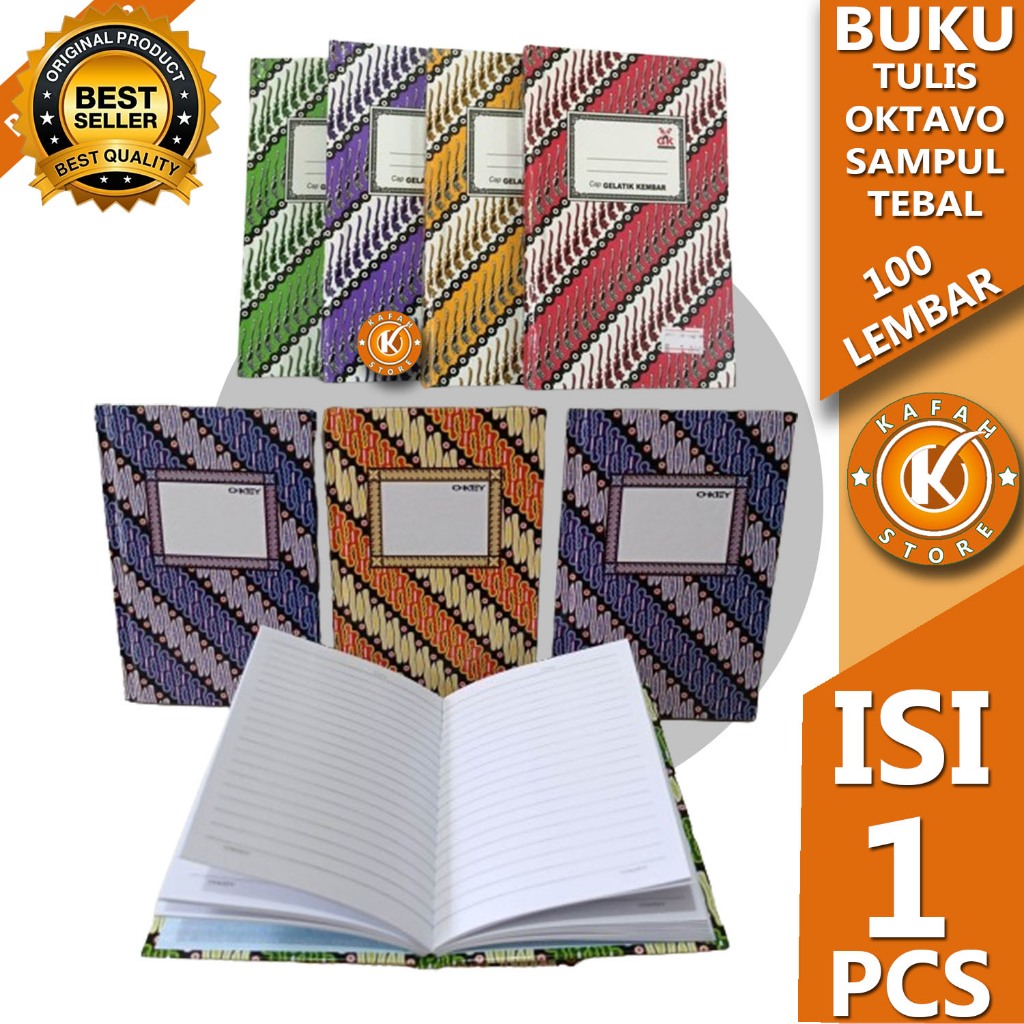

BUKU TULIS OKTAVO KECIL SAMPUL TEBAL 100 LEMBAR kafah store