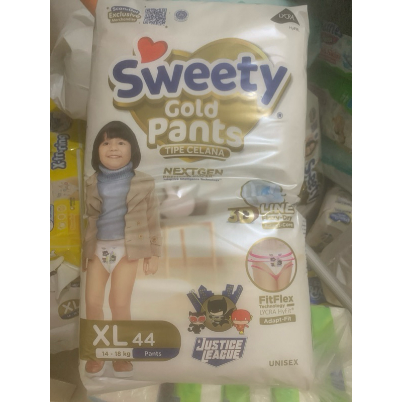 PAMPERS SWEETY PANTS GOLD XL 44