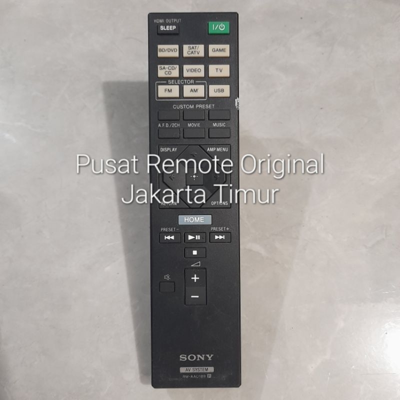 REMOTE REMOT DVD HOME THEATER SONY RM-AAU189 ORIGINAL