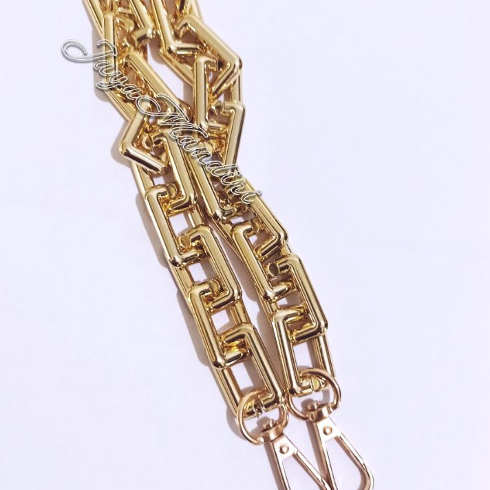 New Aksesoris Tas Tali Tas Rantai Plastik per 1 Rantai warna Light gold dan Silver