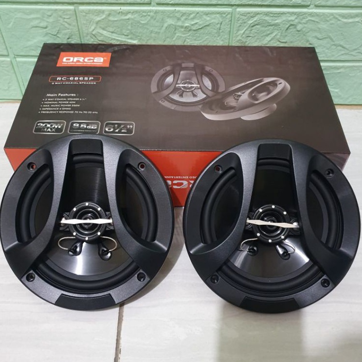 ev Speaker Coaxial Orca RC686SP Speaker Mobil Diskon Promo