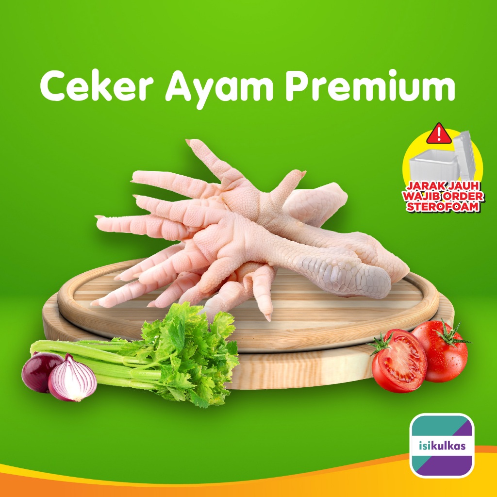 

Ceker Ayam Premium Frozen / Ceker Ayam Beku 1kg