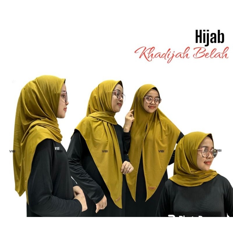 Hijab instan jersy Khadijah Belah