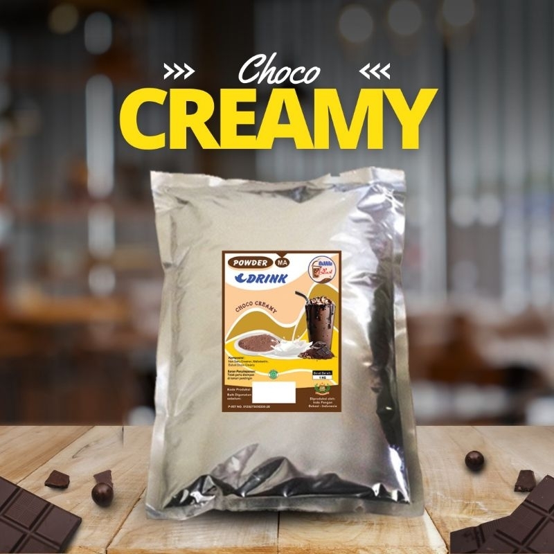 

Powder CHOCO CREAMY - Bubuk Minuman Plain 1 KG - BLAST | Tanpa Gula |