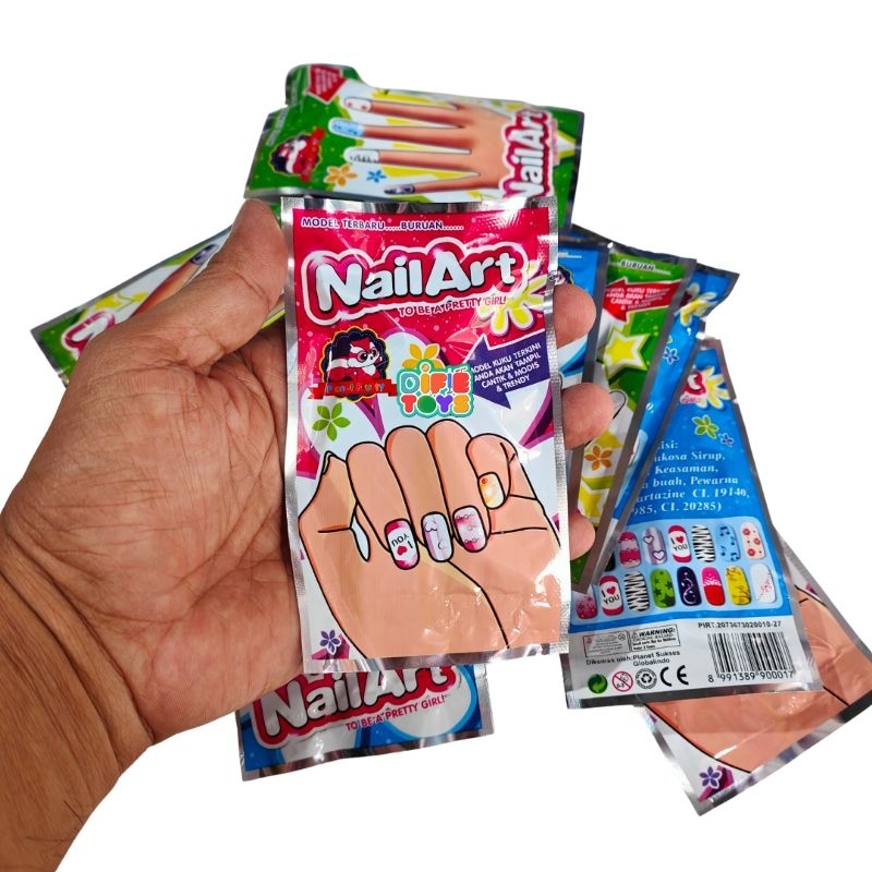 

permen kuku lolipop nail art isi 20 pcs