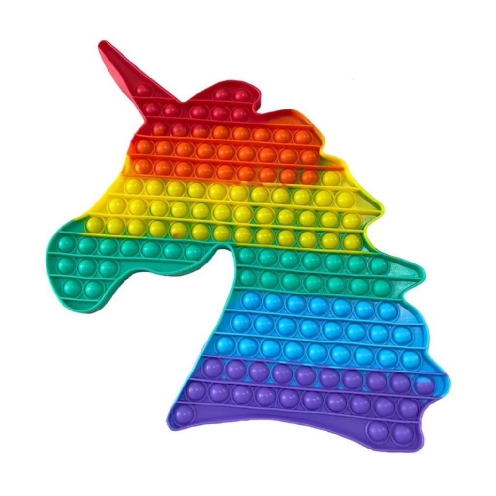 Preloved POP IT Super Jumbo Size Unicorn Rainbow 40 cm