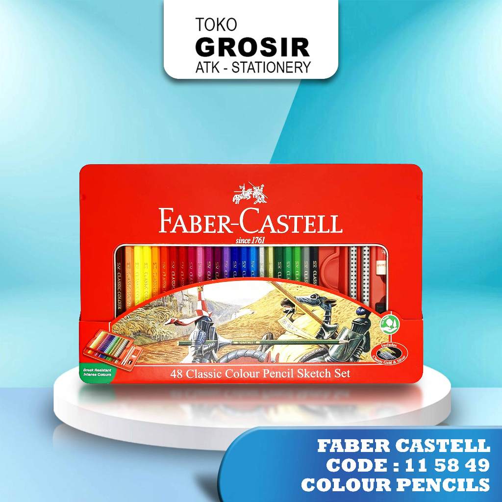 

Faber Castell - Classic Colour Pencil 48L Tin Case