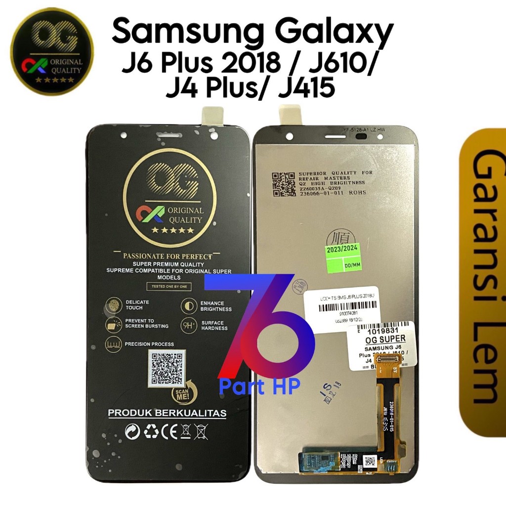 ORIGINAL SUPER OG - LCD Touchscreen Fullset Samsung Galaxy J4+ / J6+ / J415 / J610 / J4 Plus / J6 Pl