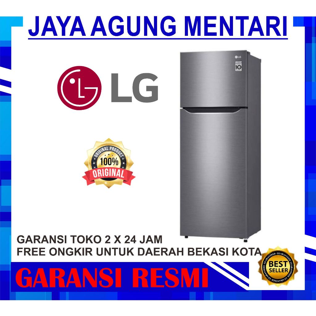 KULKAS LG GN-B202SQIB 2 PINTU INVERTER 202 SQIB