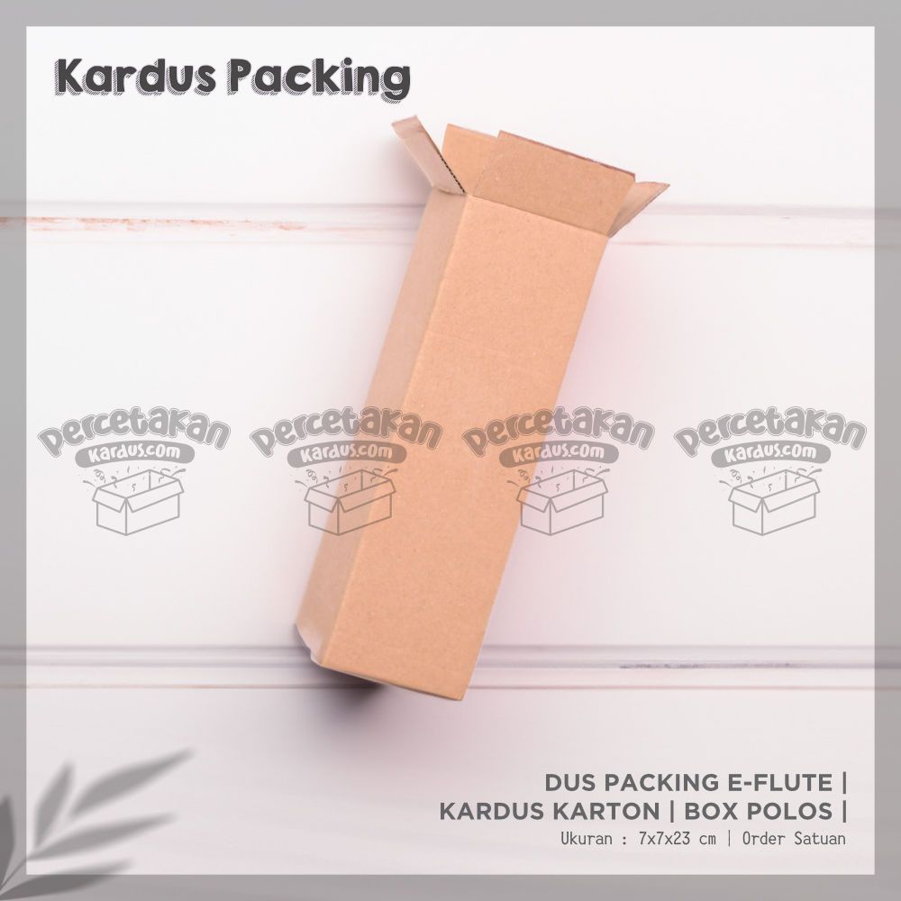 

BOX KARDUS Baru 7x7x23 cm DUS PACKING E-FLUTE | Kardus / Karton Box Polos