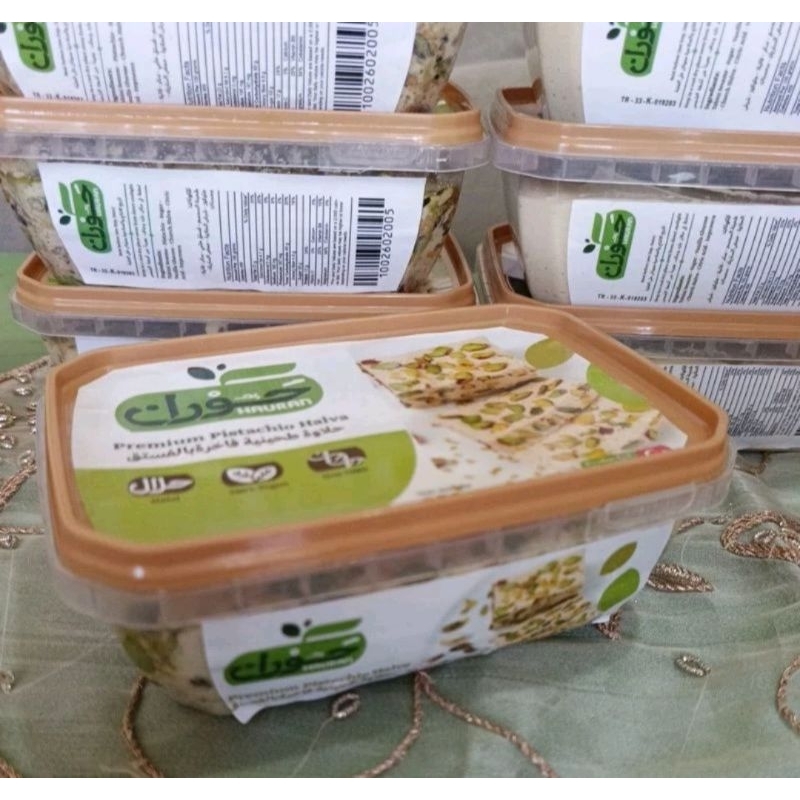 

Halawah Hauran Premium Pistachio Halva Kemasan 350 Gram Manisan Turki