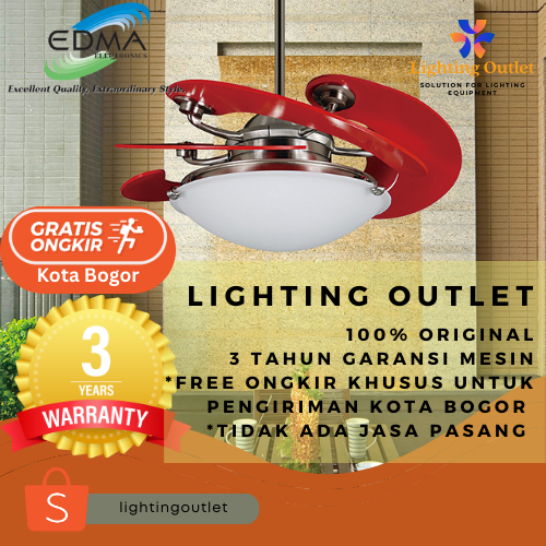 Kipas Angin Gantung Plafon MT Edma 46" Sole Remote Control