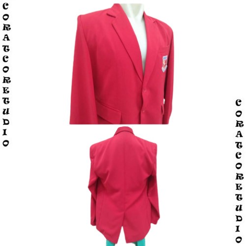 CORATCORET Jas Cowok Blazer Pria PARTAI KEADILAN DAN PERSATUAN PKP MERAH PKP PINK FANTA MUDA CERAH S