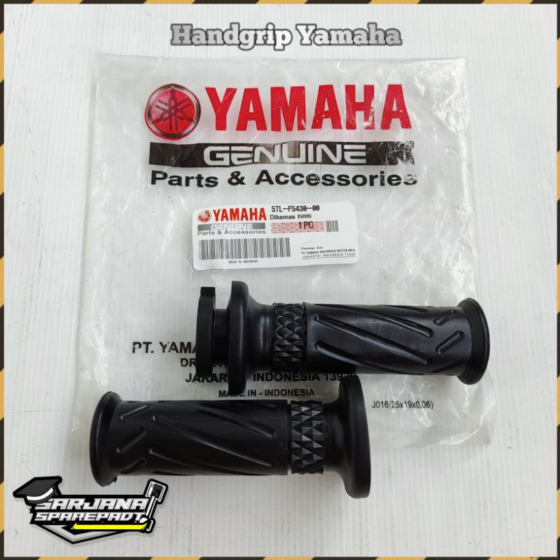 Handgrip Handfat Karet Setang Stang Sepasang Kiri Kanan Motor Yamaha Mio Sporty Smile Soul Nouvo Fin