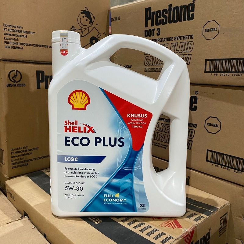 SHELL Helix Eco Plus LCGC 5W-30 Oli Mesin Mobil 3L