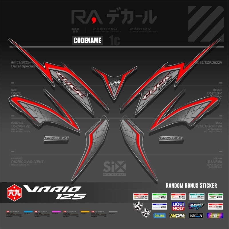 STRIPING VARIO 125 OLD TRANSPARANT/STICKER VARIO 125 OLD TRANSPARANT