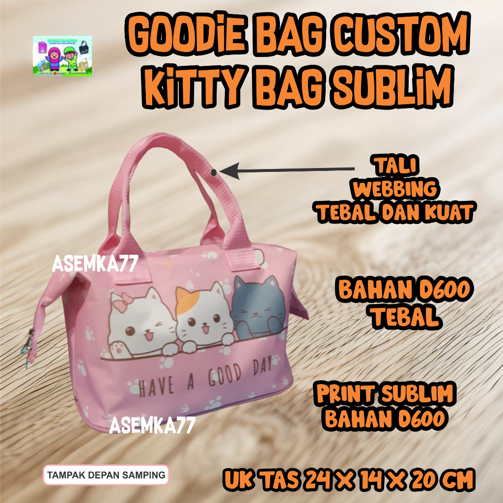 

❤️asemka77❤️GOODIE BAG ULTAH KITTY BAG SUBLIM CUSTOM