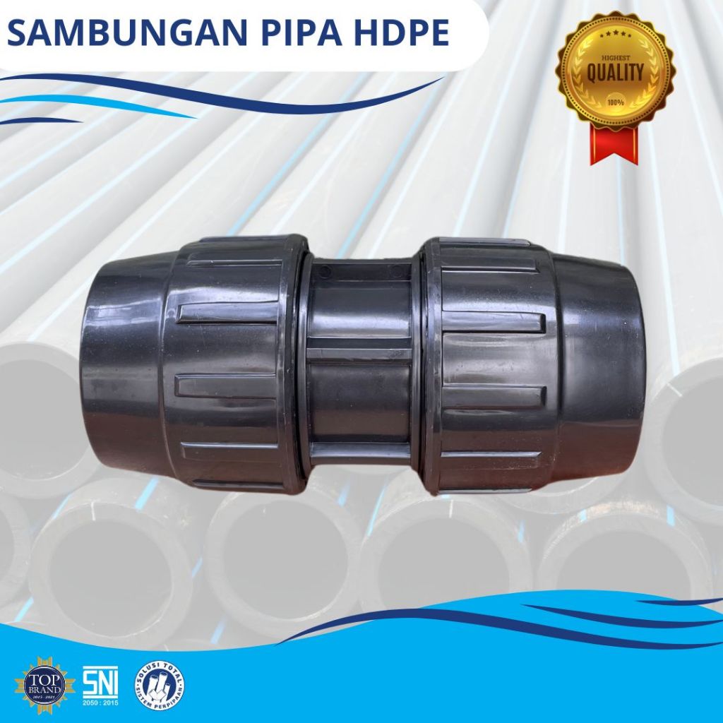 Sambungan Pipa Hdpe 2-1/2 Inch 75 mm - Fitting Compression Hdpe