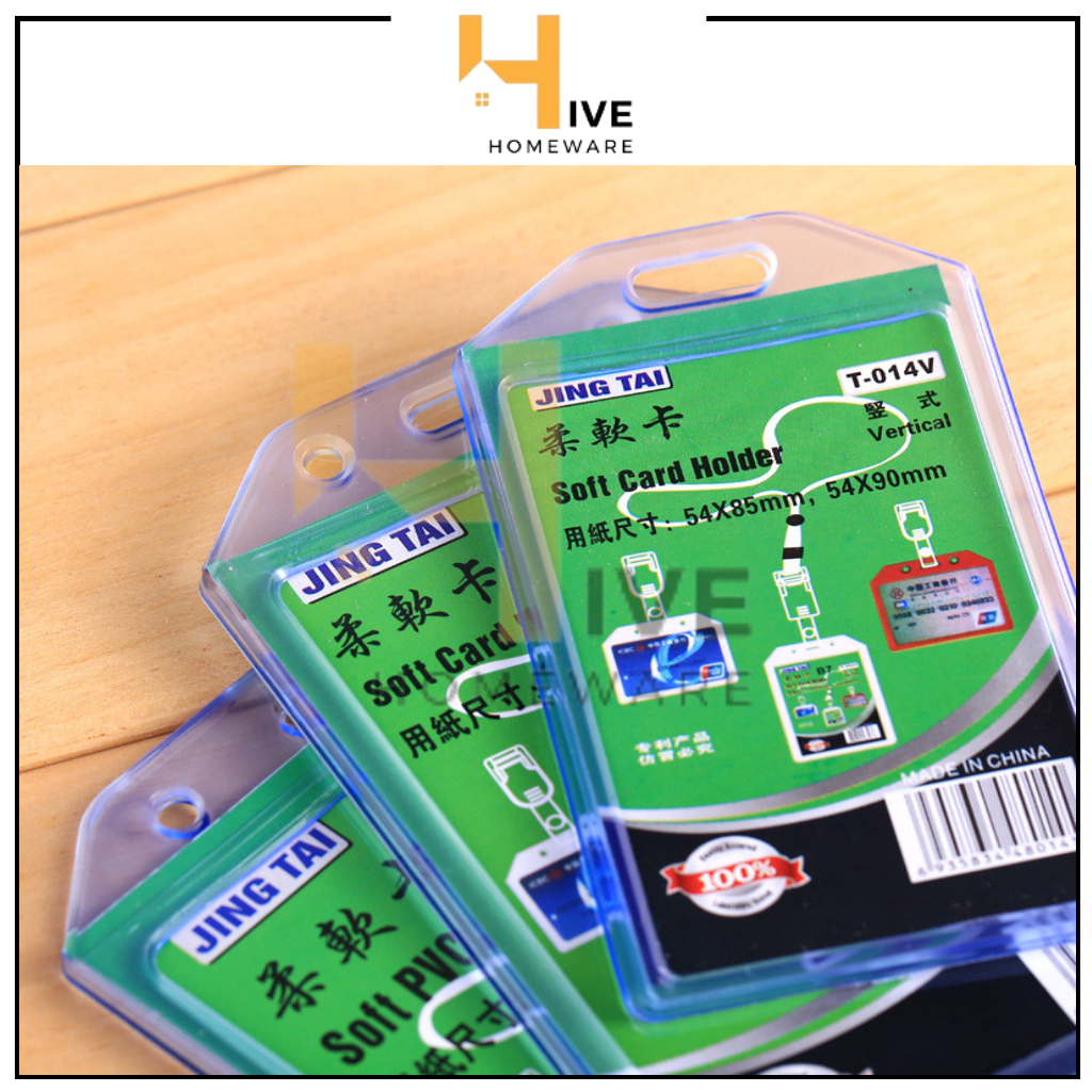 

HIVE Flame Casing Tempat ID Card Holder Transparan / Tempat ID Karet Casing Karet Bening Kartu