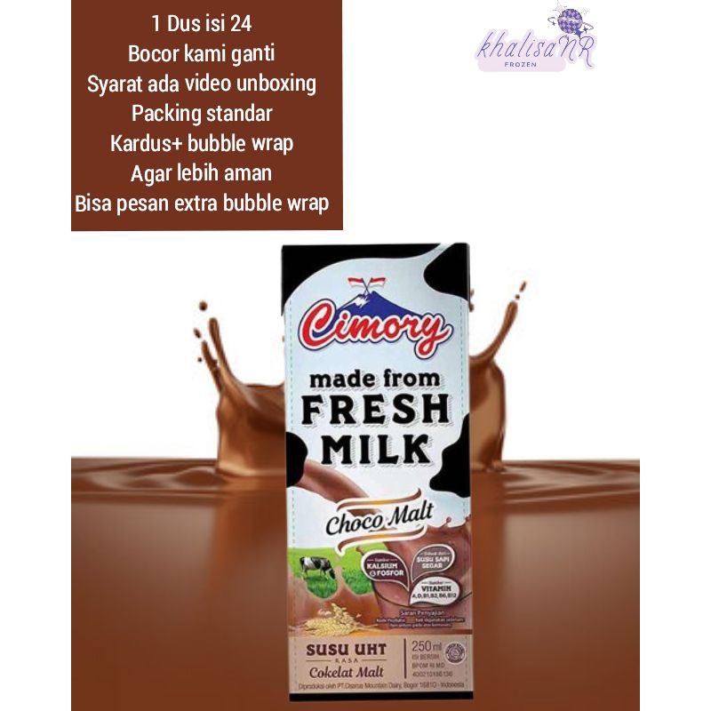 

Susu Cimory Freshmilk UHT RASA Choco Malt 250ml BISA EKSPEDISI