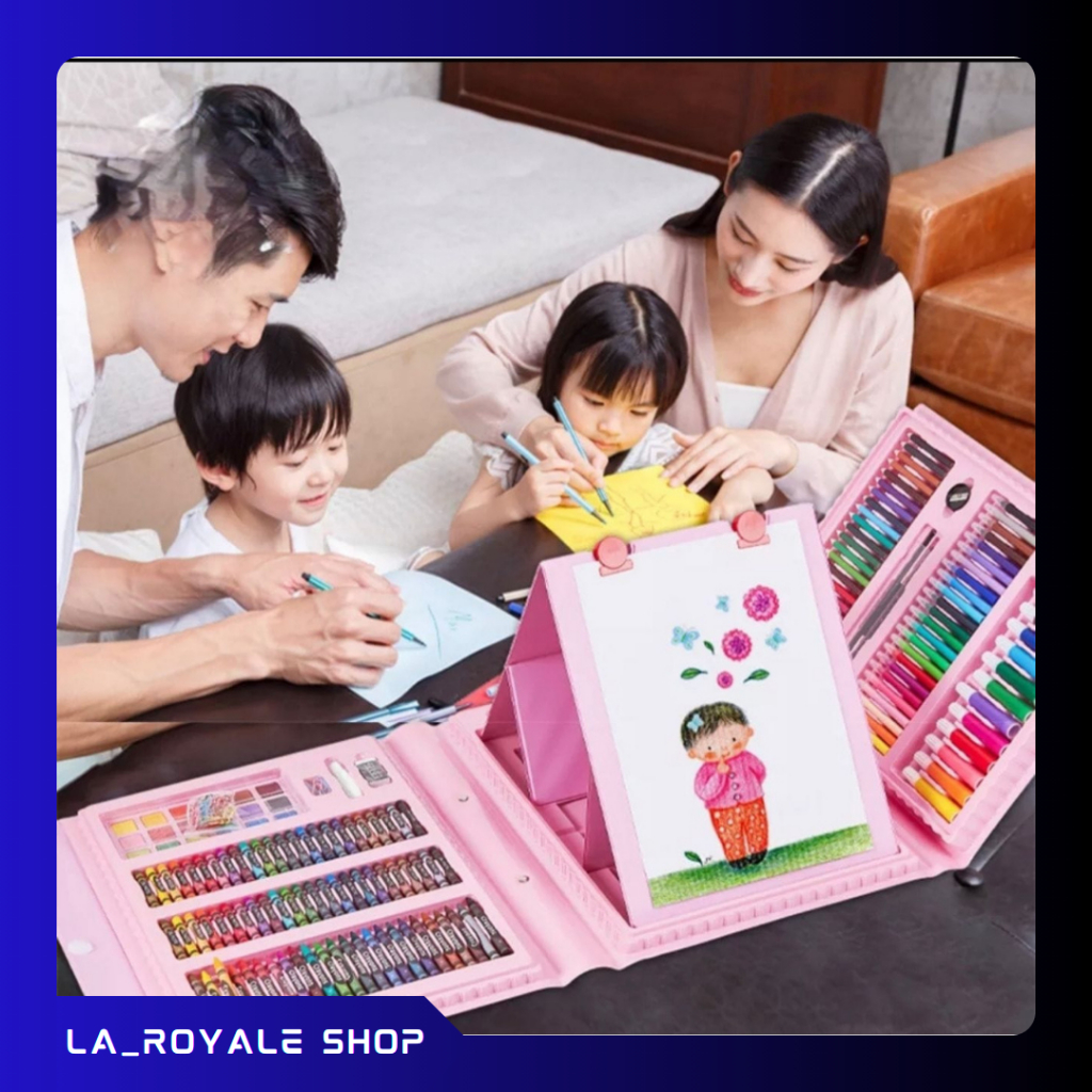 

Crayon Art Set 150/208PCS / Crayon Pensil Warna Lengkap 105/208PCS / Alat Menggambar Melukis