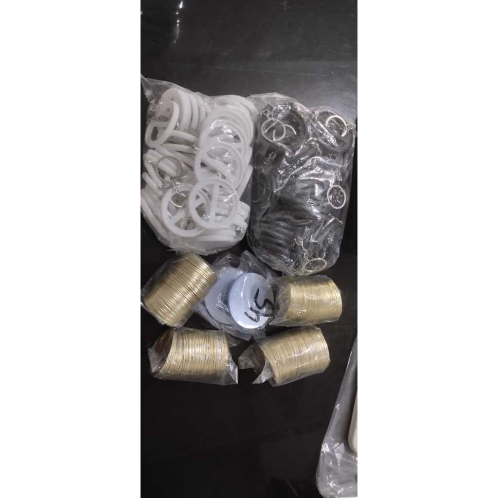 Bahan Pin Gantungan Kunci Pin 2 Sisi 45 mm Ring Gepeng | Bahan Pin Ganci 2 sisi 45