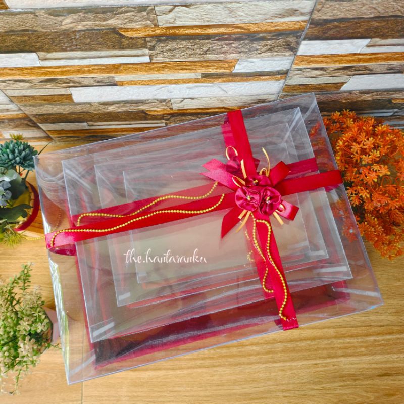 

RB Box Seserahan Pernikahan Hantaran Pernikahan Set 4 Parsel Lamaran Kekinian