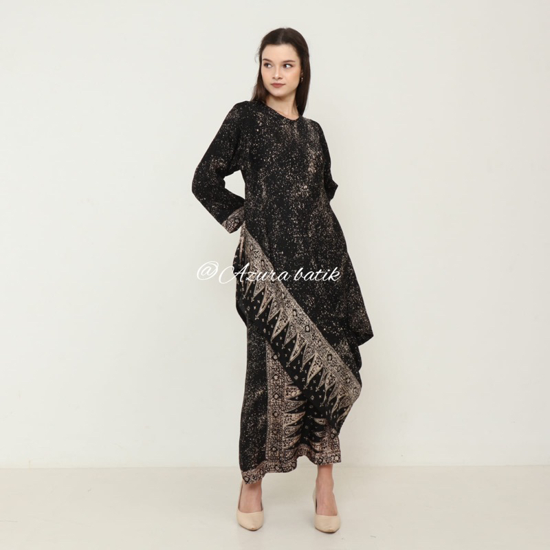 ONSET  JUPRI PARI CIPRATAN BLOUS KAFTAN BATIK TRUSMI | SET ROK VISCOSE SHENNA