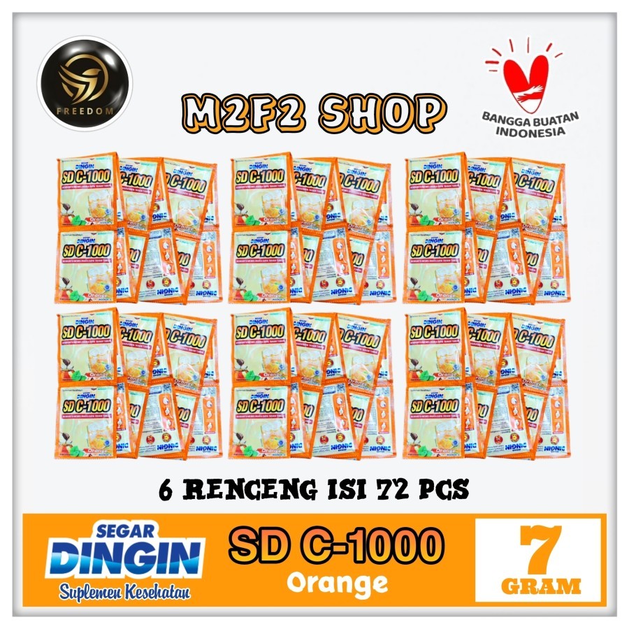 

Segar Dingin SD C-1000 Jeruk Orange Suplemen Makanan Sachet - 7 gr (Kemasan 6 Renceng)