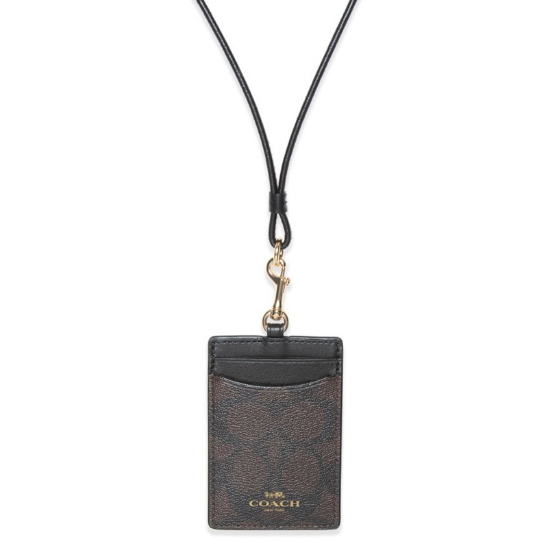 

63274 Signature ID Lanyard Brown Black Gold