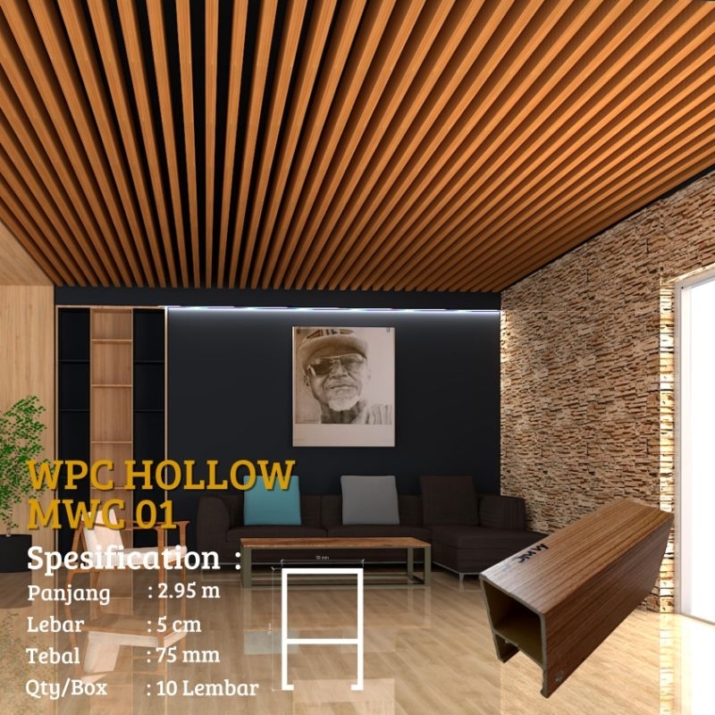 HOLLOW PVC PLAFON TAHAN AIR DAN RAYAP.
