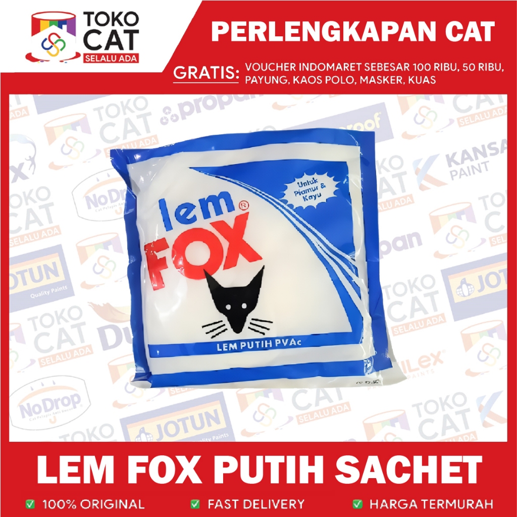 LEM SERBAGUNA | LEM FOX PUTIH SACHET 350 GR