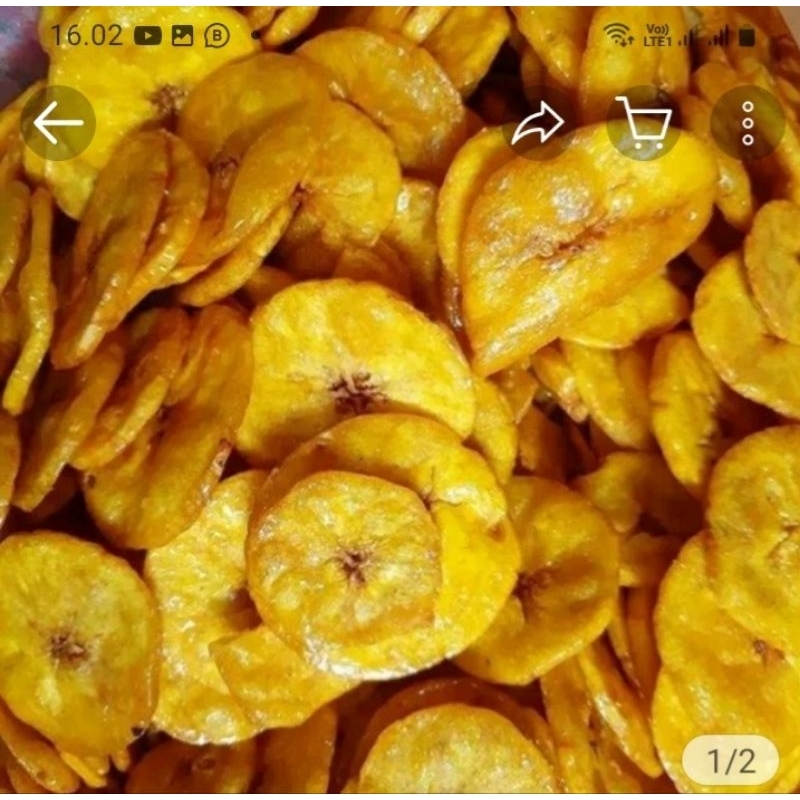 

Keripik pisang free buble wrab 250 gram