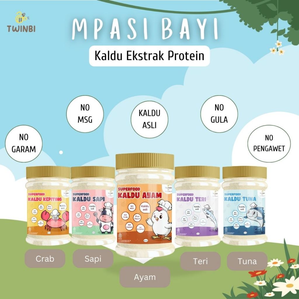 Kaldu Ikan Tuna Murni MPASI Bayi Kaldu Asli Pure Superfood Bayi Anak BB Booster - No MSG - No Gula - No Garam - Tambahan Sayur - Twinbi by Maskit